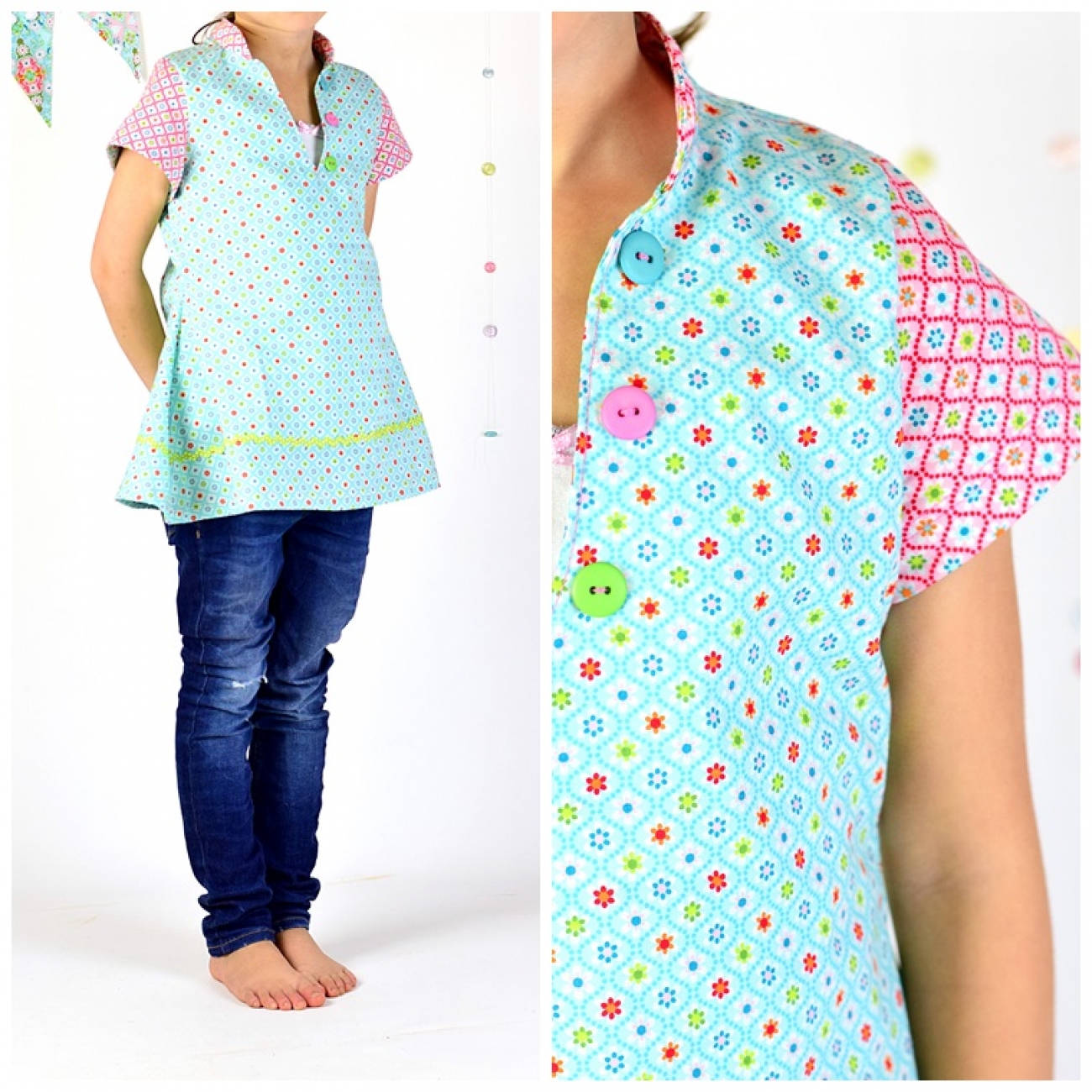 Swafing Baumwolle - Julia - Blümlis - Blau